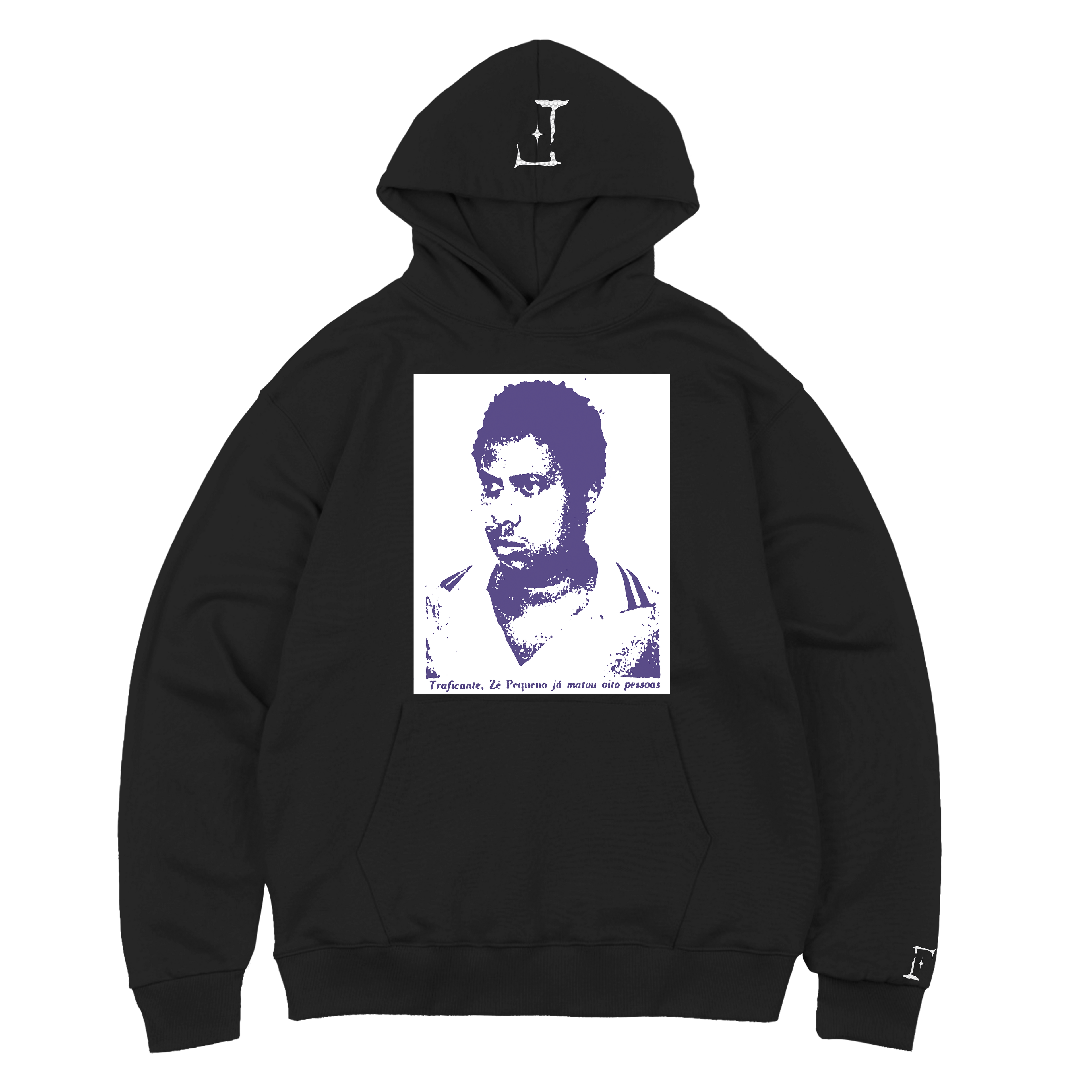 SUDADERA CON CAPUCHA ZE PEQUENHO [NEGRA]